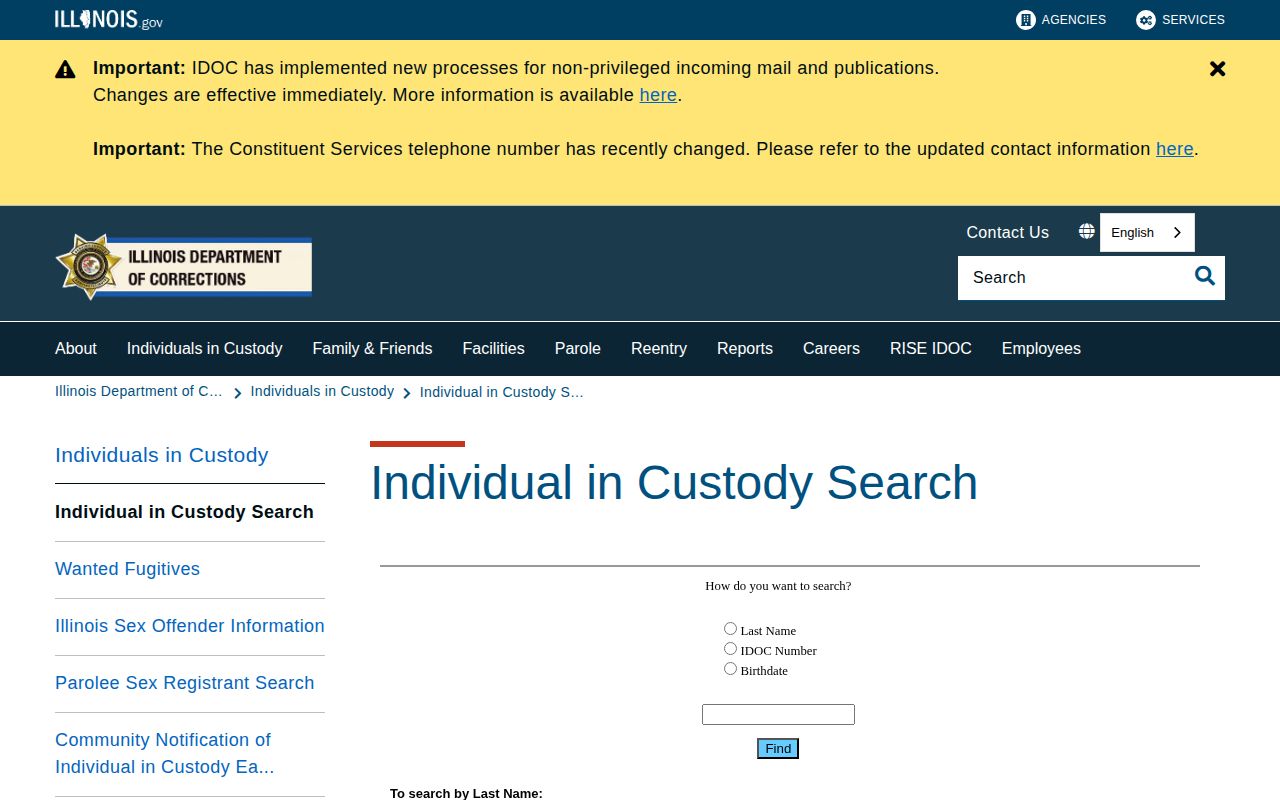 Hancock County projected release date search through IDOC